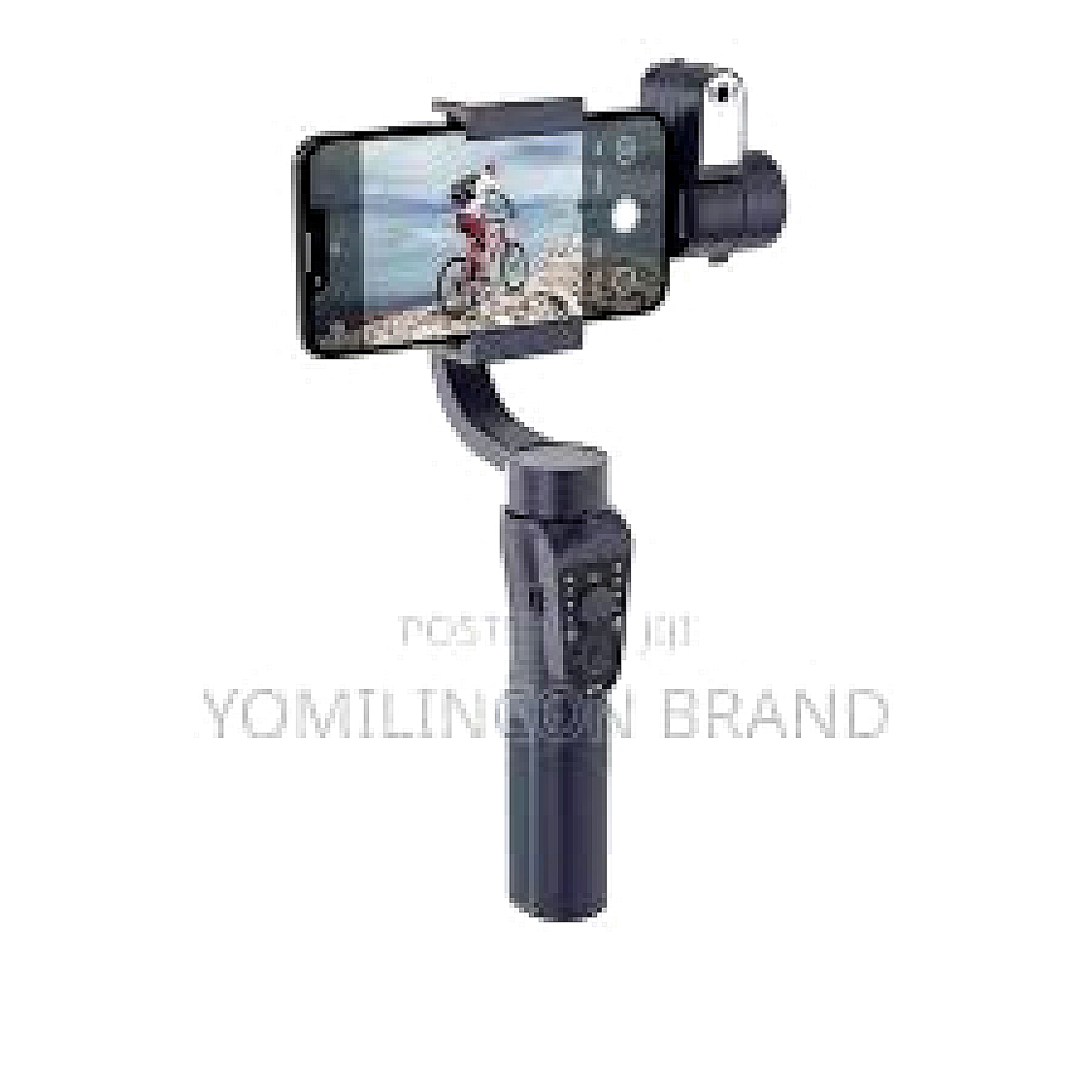 Porodo 3-Axis Ai Tracker & Light Gimbal Stabilizer
