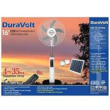 DURA VOLT 16'' 3IN1 RECHARGEABLE STANDING FAN