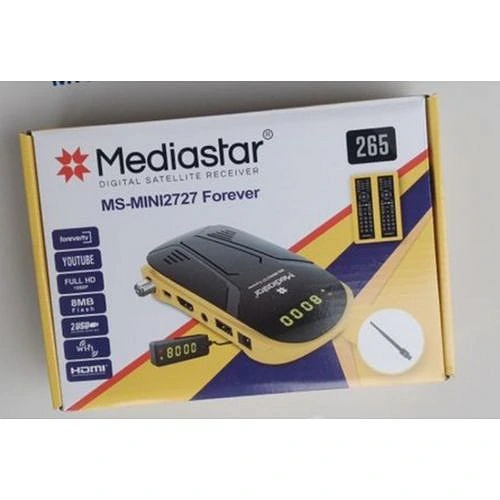 Mediastar H265 HD FTA + Many Account + Free Wifi Stick