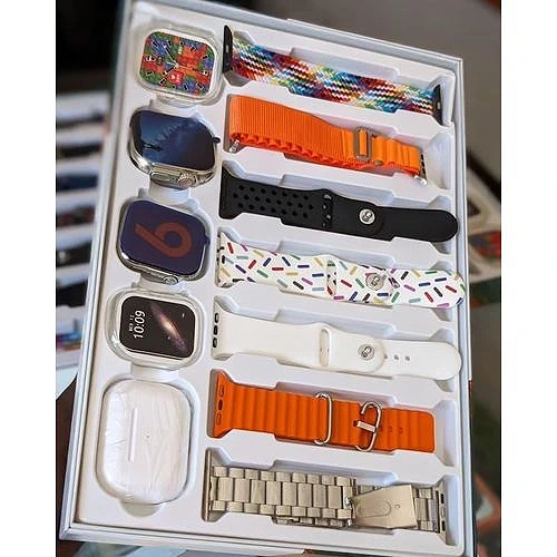 New I60 Suit Extreme 12in1 Set Smart Watch Big 2.3inch HD Screen Dual Watch 9 Ultra 2 Earphone Wireless Charging