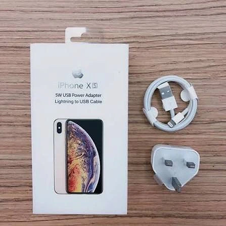 IPHONE XS MAX 5W USB POWER ADAPTER LIGHTNING TO USB CABLE